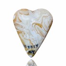 Hjertets bakside. Produktfoto kan avvike i farge fra bønnehjertet i virkeligheten. thumbnail